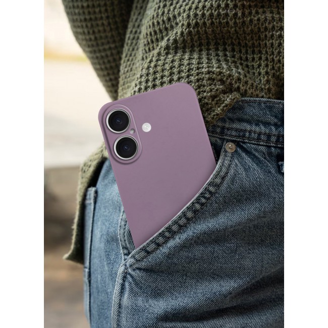 CATANES Thin Case for iPhone 16 Plus , Back Cover Sturdy Durable Ultra-Thin Case Drop Protection Cover Clear - Purple
