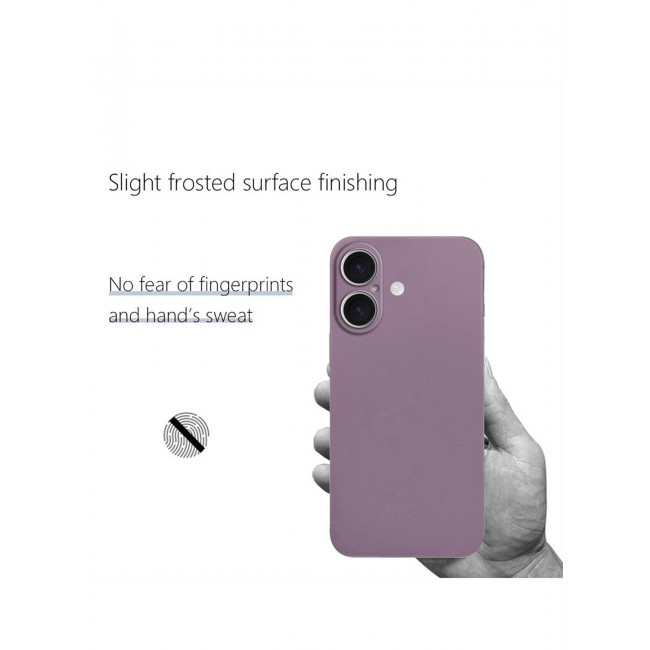 CATANES Thin Case for iPhone 16 Plus , Back Cover Sturdy Durable Ultra-Thin Case Drop Protection Cover Clear - Purple