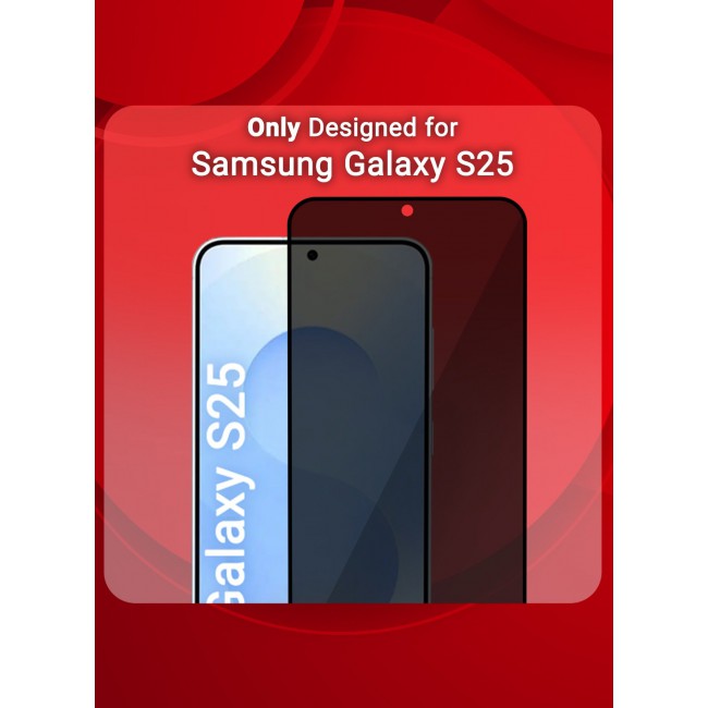 CATANES (for Samsung Galaxy S25 ) Privacy Screen Protector Anti-Bubble, Shock-Proof, High Durability