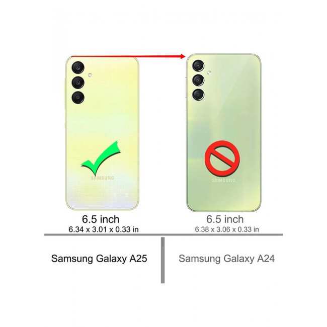 CATANES Samsung Galaxy A25 5G Gorilla Case Shock-Absorption Flexible Clear TPU Rubber Protective Cell Phone Cover Slim Fit Transparent Protective Case Cover