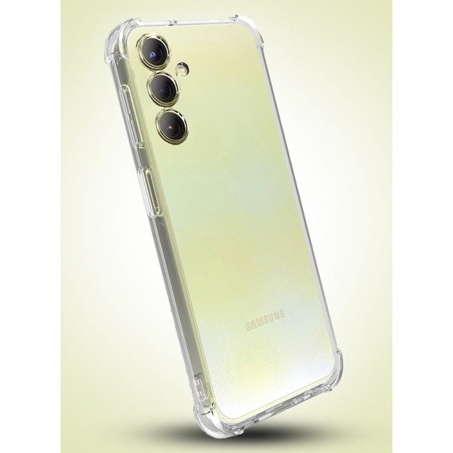 CATANES Samsung Galaxy A25 5G Gorilla Case Shock-Absorption Flexible Clear TPU Rubber Protective Cell Phone Cover Slim Fit Transparent Protective Case Cover