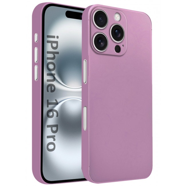 CATANES Thin Case for iPhone 16 Pro , Back Cover Sturdy Durable Ultra-Thin Case Drop Protection Cover Clear - Pink
