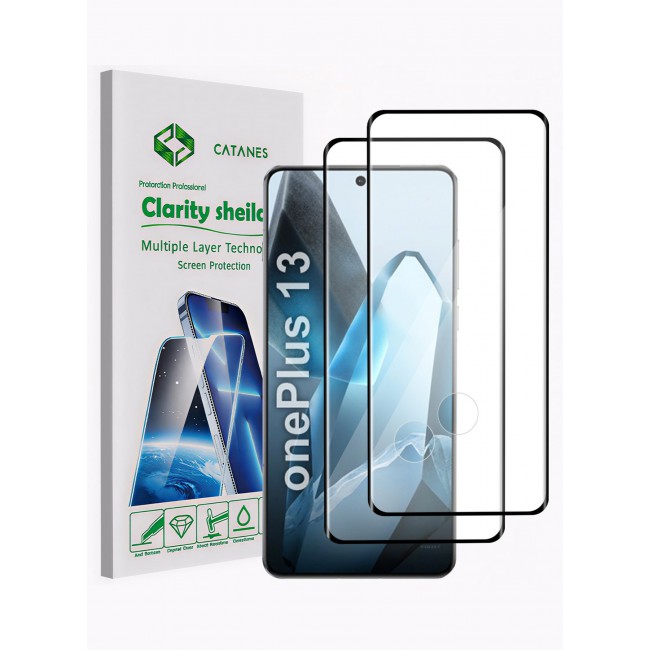 CATANES 2 Pack Premium Screen Protector for OnePlus 13 - Ultra Clear, Scratch Resistant, Easy Installation