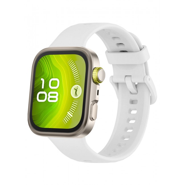 CATANES Wristband for Huawei Watch Fit 3/Fit 4/Fit 4 Pro Bands, Silicone Bracelet Quick Release Arm Band, Replacement Smartwatch Band Quick Release Sport Strap - White