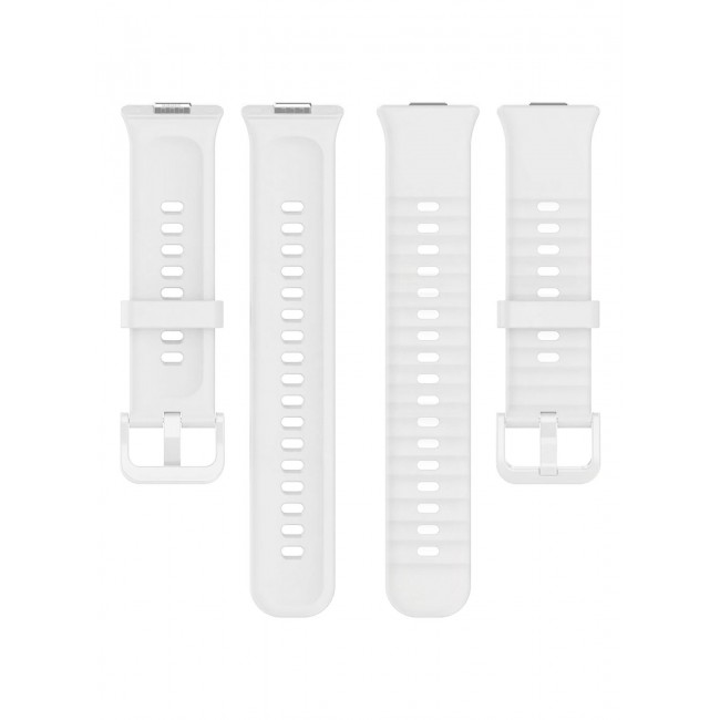 CATANES Wristband for Huawei Watch Fit 3/Fit 4/Fit 4 Pro Bands, Silicone Bracelet Quick Release Arm Band, Replacement Smartwatch Band Quick Release Sport Strap - White