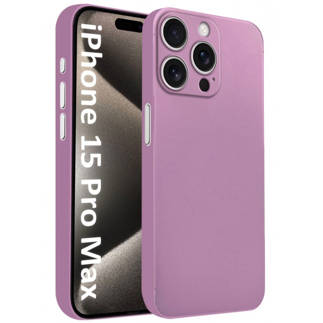 CATANES (for iPhone 15 Pro Max) Case Cover Air Skin Series Back Cover Sturdy Durable Thin Case Drop Protection Cover Transparent Light Purple
