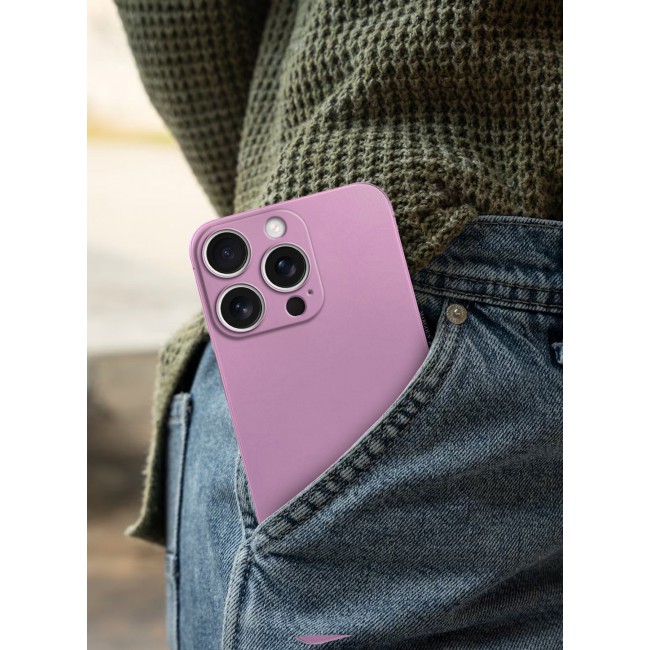 CATANES (for iPhone 15 Pro Max) Case Cover Air Skin Series Back Cover Sturdy Durable Thin Case Drop Protection Cover Transparent Light Purple