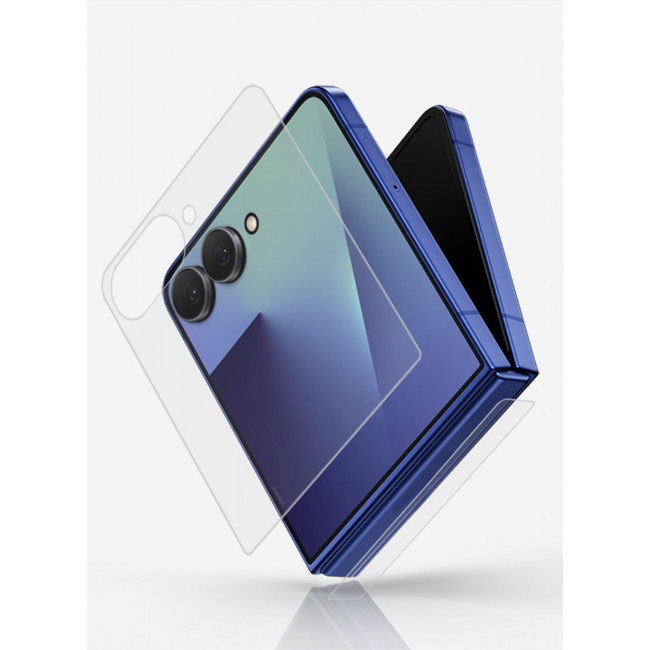 CATANES 3Packs Dual Guard Ceramic Screen Protector for Samsung Galaxy Z Flip 7 â€“ Full Inner & Outer Display PET Protection