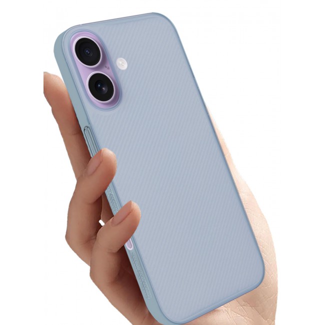 CATANES 2 Packs Case Cover for iPhone 17 - Sturdy Durable Ultra-Thin Case - Air Skin Line Design Transparent Back Cover - Drop Protection Cover with 3D Screen Protector - Light Blue