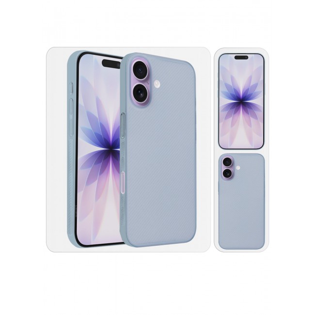 CATANES 2 Packs Case Cover for iPhone 17 - Sturdy Durable Ultra-Thin Case - Air Skin Line Design Transparent Back Cover - Drop Protection Cover with 3D Screen Protector - Light Blue