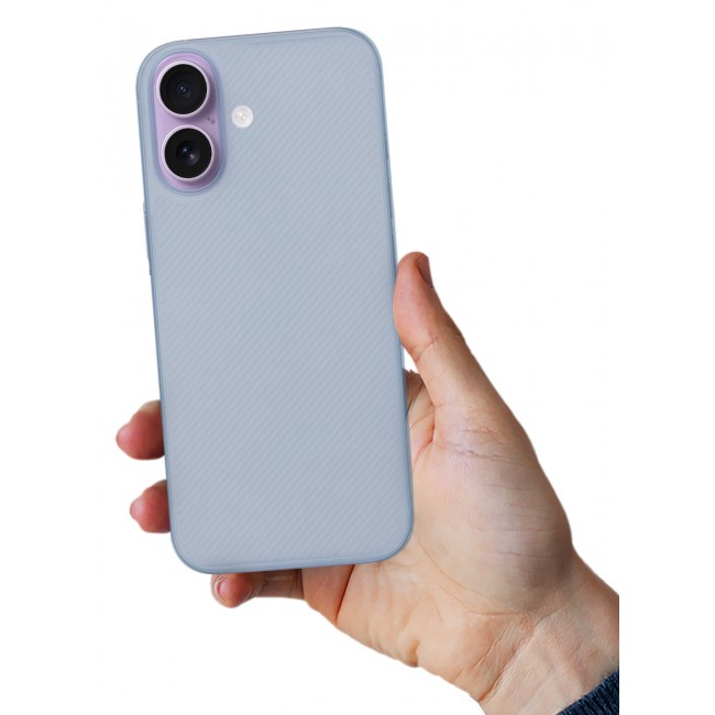 CATANES 2 Packs Case Cover for iPhone 17 - Sturdy Durable Ultra-Thin Case - Air Skin Line Design Transparent Back Cover - Drop Protection Cover with 3D Screen Protector - Light Blue