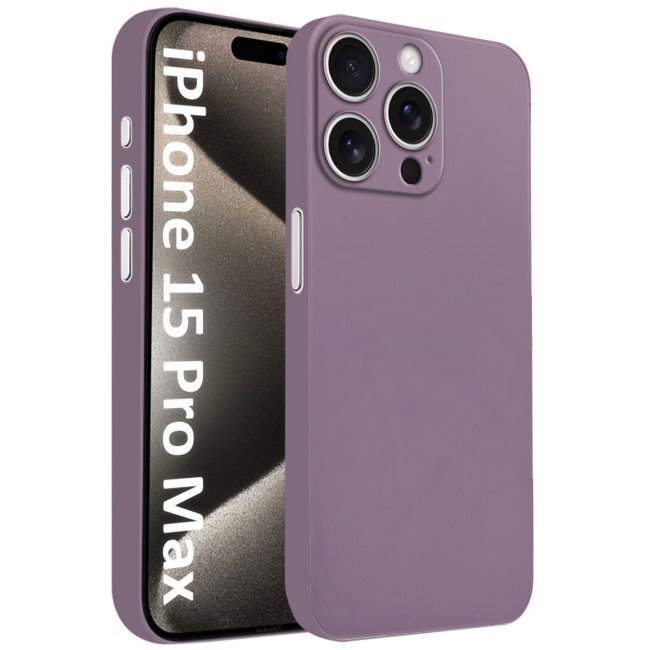 CATANES (for iPhone 15 Pro Max) Case Cover Air Skin Series Back Cover Sturdy Durable Thin Case Drop Protection Cover - Transparent Purple