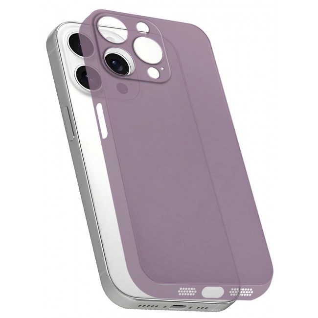 CATANES (for iPhone 15 Pro Max) Case Cover Air Skin Series Back Cover Sturdy Durable Thin Case Drop Protection Cover - Transparent Purple