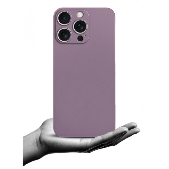 CATANES (for iPhone 15 Pro Max) Case Cover Air Skin Series Back Cover Sturdy Durable Thin Case Drop Protection Cover - Transparent Purple
