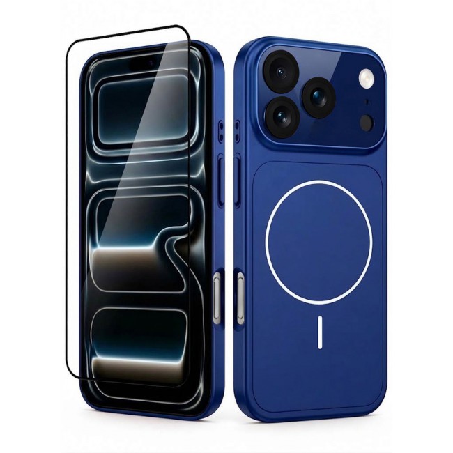 CATANES 2 Pack MagSafe Compatible Case for iPhone 17 Pro Max, Protective Bumper with Drop Protection & Lens Cover - Dark Blue