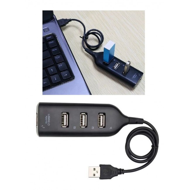 CATANES USB 2.0 4-Port Hub Adapter for MacBook High Speed Charging and Data Transfer Hub