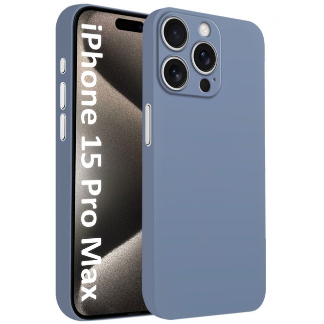 CATANES (for iPhone 15 Pro Max) Case Cover Air Skin Series Back Cover Sturdy Durable Thin Case Drop Protection Cover - Transparent Blue