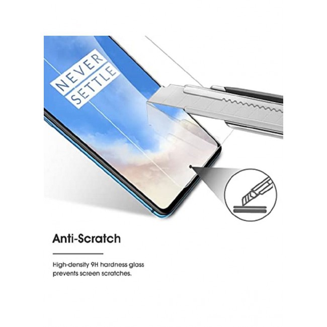 CATANES OnePlus 7T Screen Protector Anti-Scratch Tempered Glass Clear HD Edge to Edge Full Coverage 9H Case Friendly Film 6.55 inch