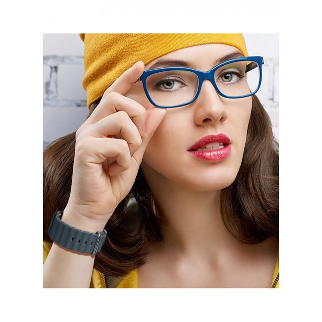 CATANES Apple Watch Ocean Band 41mm 40mm 38mm Soft Silicone Loop Strap for iWatch Series 8/7/SE/6/5/4/3/2/1 Midnight Blue