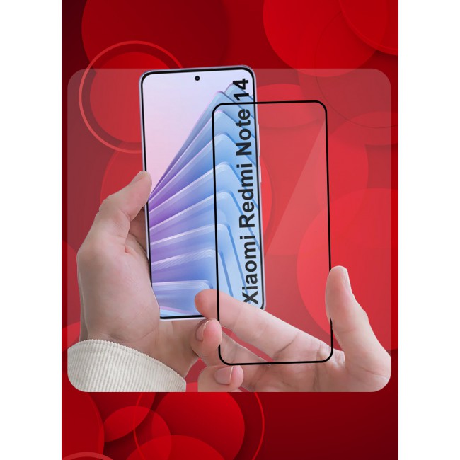 CATANES Xiaomi Redmi Note 14 Full Coverage Screen Protector Ultra HD Scratch Resistant Bubble-Free
