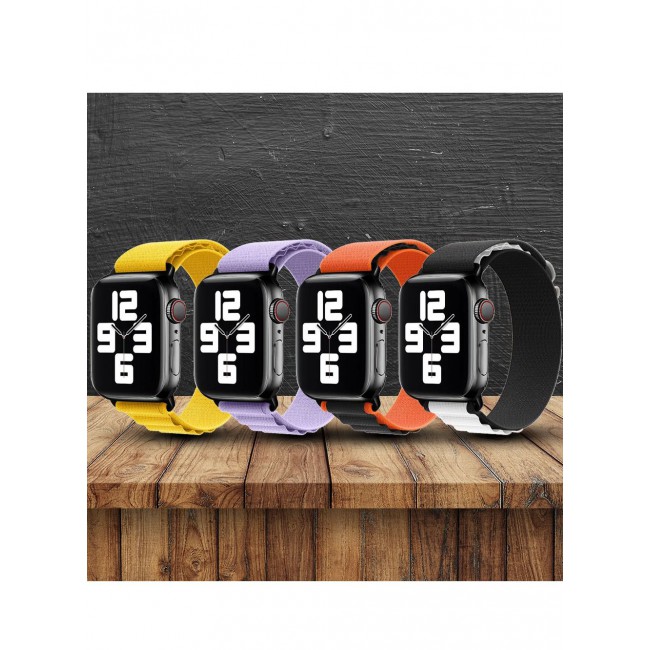 CATANES 4 Pack Of Apple Watch Alpine Loop Band 38mm 40mm 41mm Women Men Adjustable with Metal G-Hook Strap for iWatch Series 7/SE/6/5/4/3/2/1 Multicolour