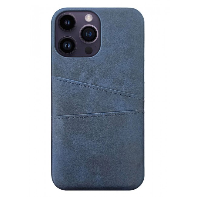 CATANES iPhone 14 Pro Max Case Cover Leather with Card Holder for Men Women Phone Case - Blue