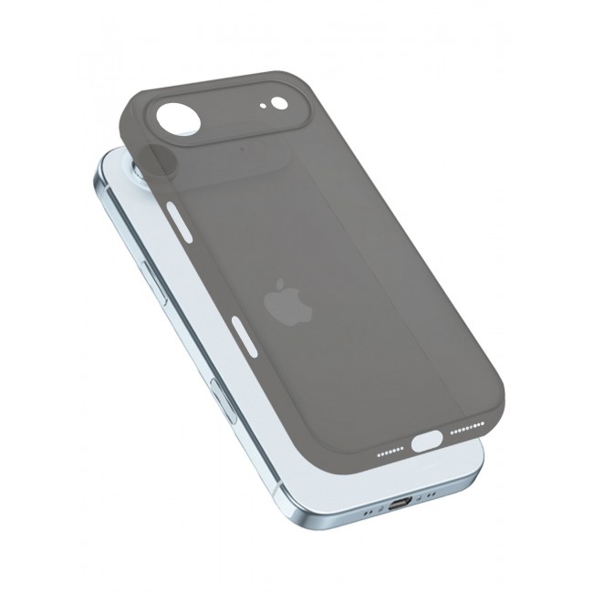 CATANES Air Skin Frosted Matte Case for iPhone 17 Air - Stylish Ultra Slim Back Cover - Dark Grey