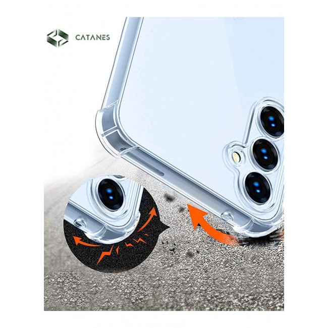 CATANES Samsung Galaxy A34 5G Case Cover Clear Slim Fit for Soft TPU Back Cover Flexible Silicone Cover