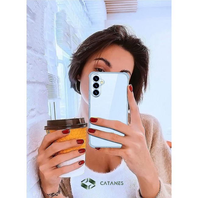 CATANES Samsung Galaxy A34 5G Case Cover Clear Slim Fit for Soft TPU Back Cover Flexible Silicone Cover