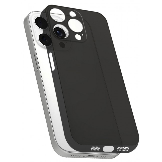 CATANES (for iPhone 15 Pro Max) Case Cover Air Skin Series Back Cover Sturdy Durable Thin Case Drop Protection Cover - Transparent Black