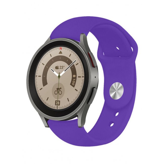 CATANES Samsung Galaxy Watch 5 Band Galaxy Watch 5 Pro Band Replacement Silicone Strap 20mm Smart Watch Wristband Compatible with Galaxy Watch5 (44mm/40mm) Galaxy Watch5 Pro (45mm) Purple