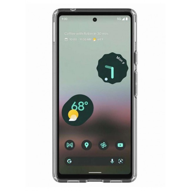 CATANES 2Pack for Pixel 6a Clear Case and Screen Protector 360 Degree Front and Back Protection Shockproof Soft TPU with Anti-Scratch Tempered Glass
