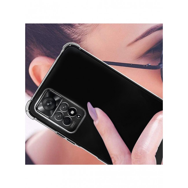 CATANES Xiaomi Redmi Note 11S Case Cover Clear Protective TPU Four Corners Cover Transparent Soft Case