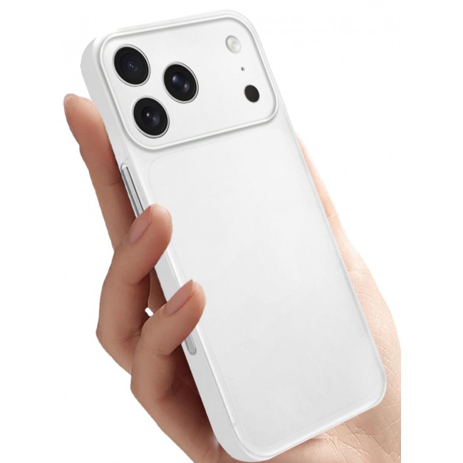 CATANES Air Skin Frosted Matte Case for iPhone 17 Pro - Stylish Ultra Slim Back Cover - Frosted Clear