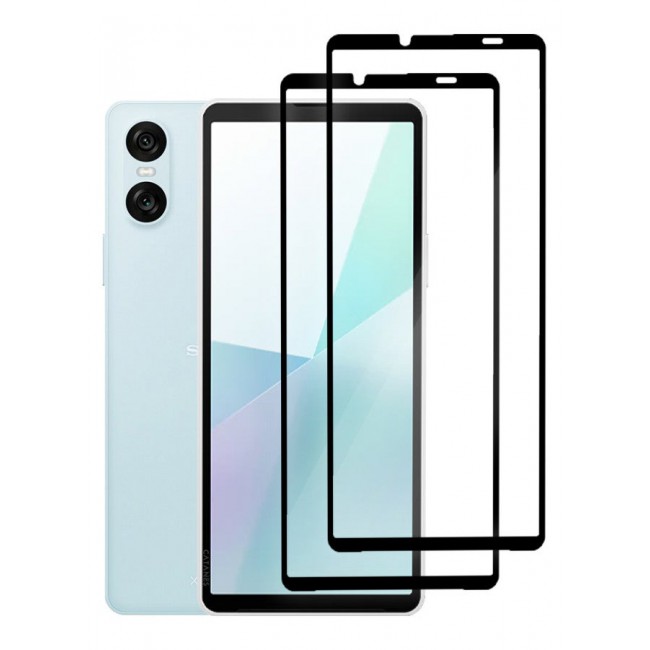 CATANES [for Sony Xperia 10 Vi and 10 Vii] 2 Pack Screen Protector Tempered Glass Anti-Scratch Screen Protector Case Friendly HD Clear Protective Film