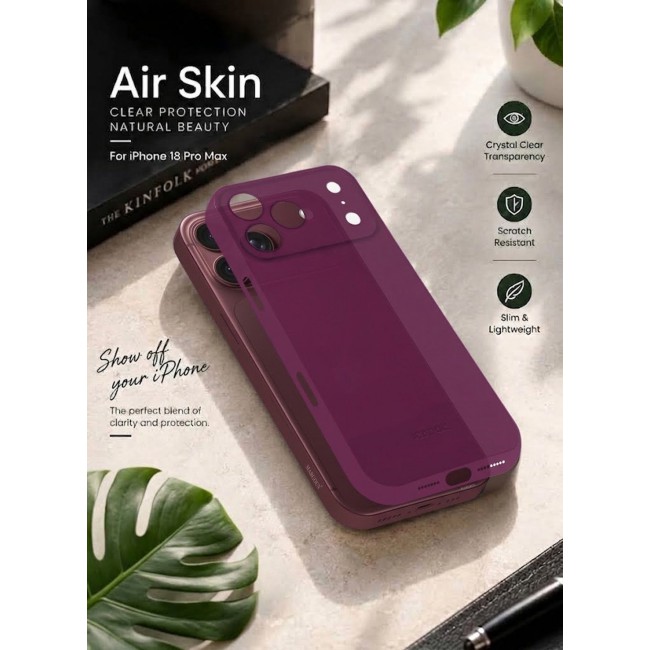 KZDOO 2 Pack Air Skin Case for iPhone 18 Pro Max - Ultra Slim 0.3mm Protective Cover