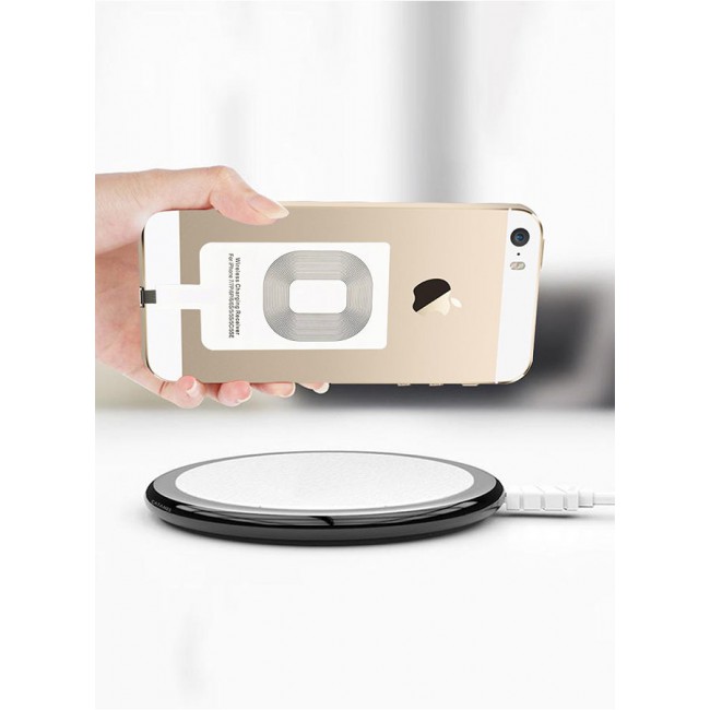 CATANES iPhone 5s Wireless Charging Receiver 5V 800mAh Wireless Charger Adapter Plug and Play Fast Charging Qi Receiver