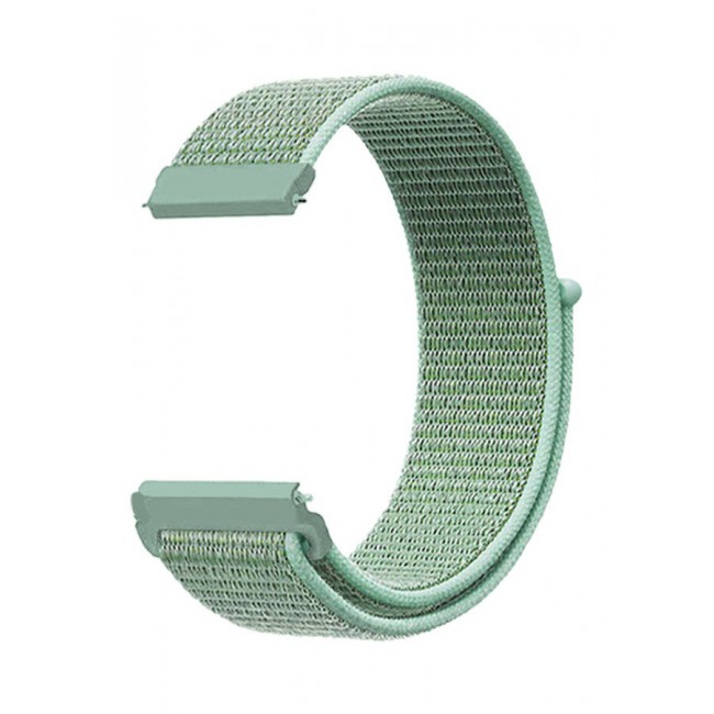 CATANES (for Huawei GT4 22mm) Nylon Strap,Sport Wristband Strap Adjustable Sport Stretchy Braided Solo Loop Band Aquamarine
