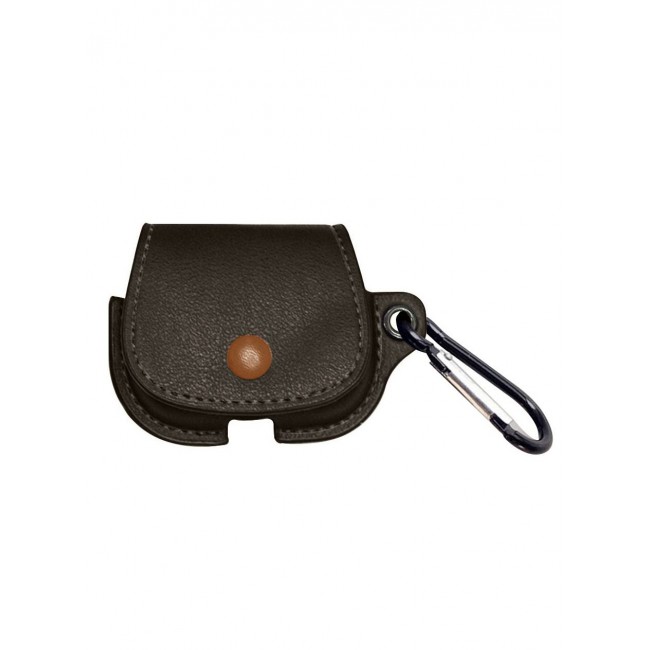 CATANES AirPods Pro Case Leather Case Cover with Keychain Compatible with Apple AirPods Pro 2019 Brown