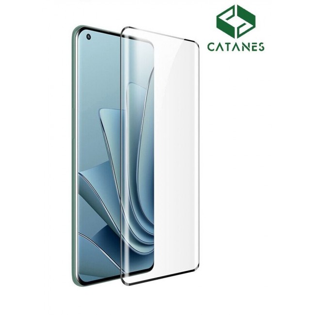 CATANES OnePlus 10 Pro 5G Screen Protector 2Pcs + Camera Lens Protector 2Pcs 9H Hardness Tempered Glass 3D Curved HD Clear Full Adhesive Bubble Free
