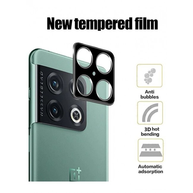 CATANES OnePlus 10 Pro 5G Screen Protector 2Pcs + Camera Lens Protector 2Pcs 9H Hardness Tempered Glass 3D Curved HD Clear Full Adhesive Bubble Free