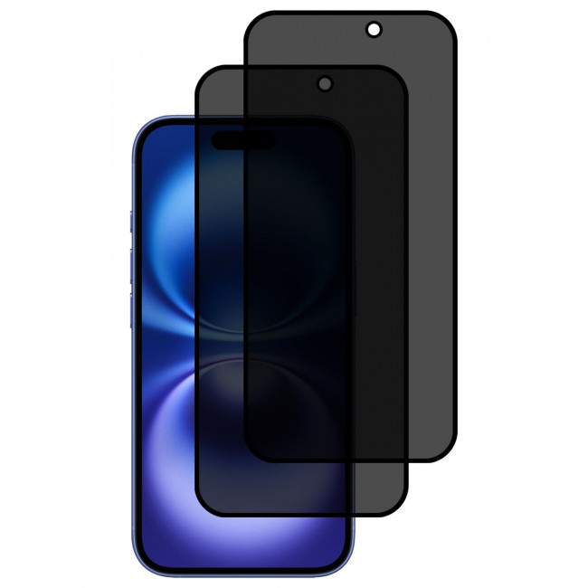 CATANES 2 PCS of Premium Privacy Screen Protector for iPhone 17, Anti-Spy Tempered Glass HD Clear View Easy Installation