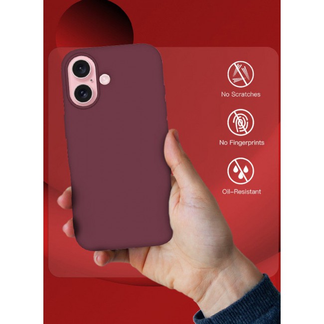 CATANES (for iPhone 16 Plus) Case, Slim Silicone Case, Full Covered Anti Scratch Shockproof Protective Cover