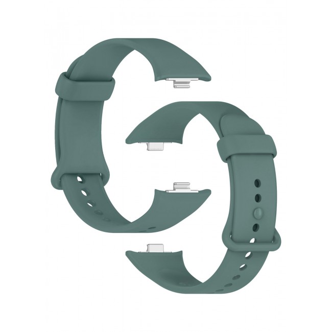 CATANES Classic Silicone Strap for Xiaomi Band 9 Pro Forest Green