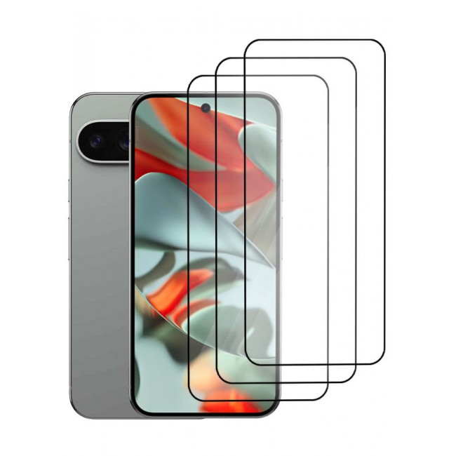 CATANES 3 Pack Tempered Glass Screen Protector for Google Pixel 9 Pro XL Anti-Scratch Case Friendly HD Clear Protective Film