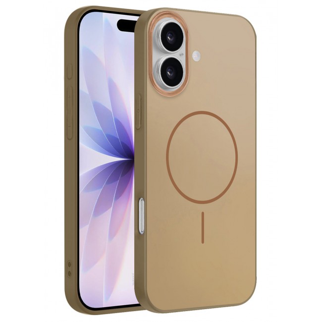CATANES Hard TPU Case Cover for Apple iPhone 17 - Glossy and Slim Fit - Full Coverage - Anti-Fingerprint - Desert Titanium