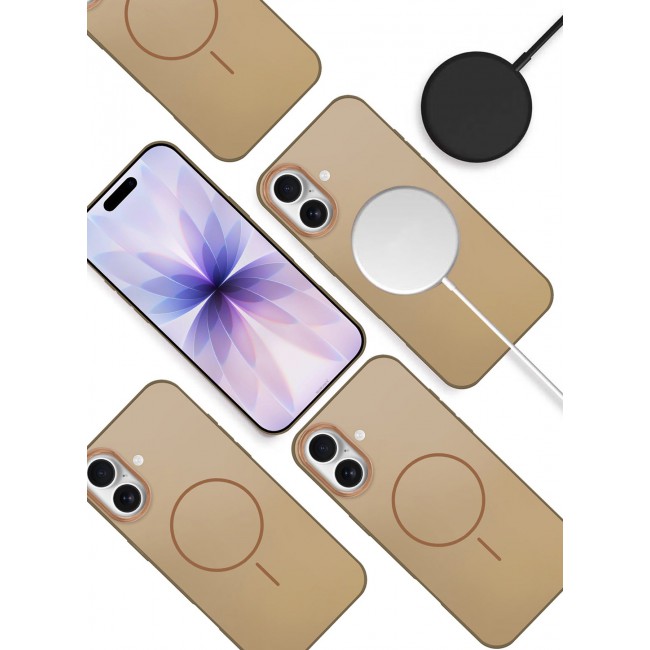 CATANES Hard TPU Case Cover for Apple iPhone 17 - Glossy and Slim Fit - Full Coverage - Anti-Fingerprint - Desert Titanium