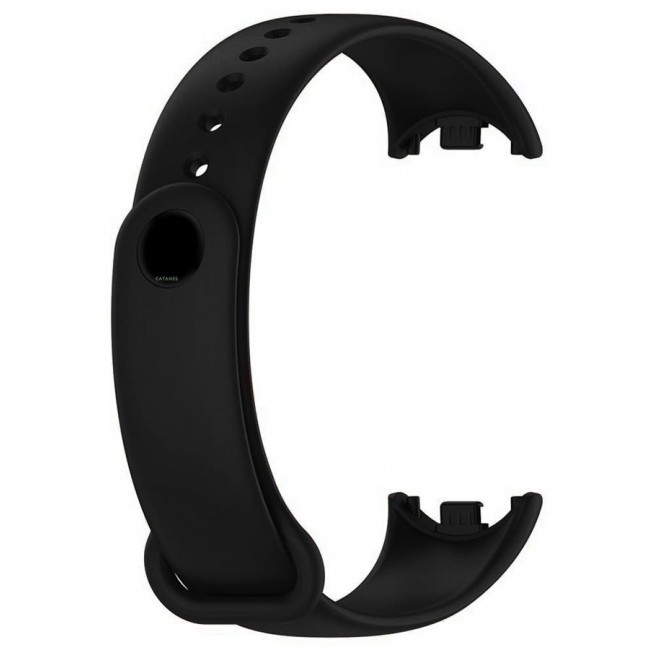CATANES (for Mi Band 8 and 9) Strap Soft Silicone Replacement Sport Wristband for Xiaomi Mi Band 8 and 9 Watch Band Accessories for Women Men Black