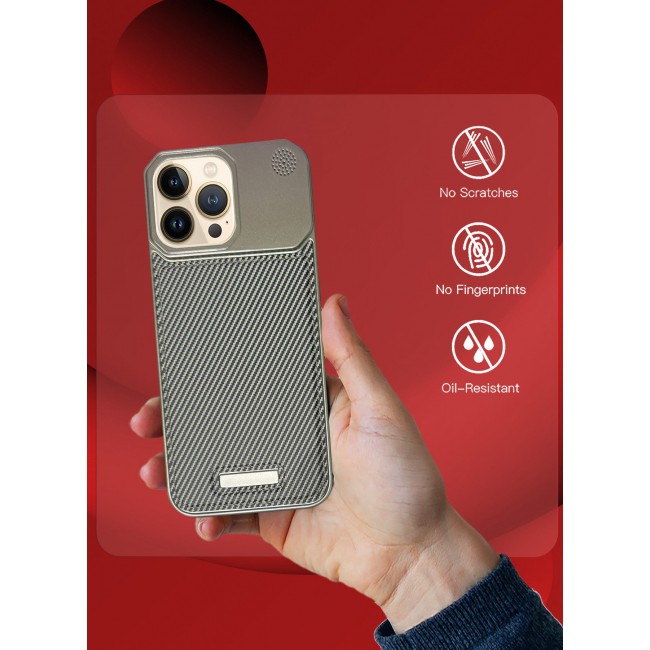 CATANES iPhone 13 Pro Max 2 Pack Case Leather Metal Design, Slim Lightweight Minimalist Cover,1 Case 1 Screen Protector