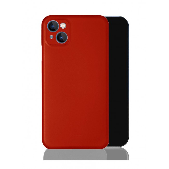 KZDOO Air Skin Case Ultra Slim Back Cover Skin for iphone 13 Frosted Anti Slip Full Coverage Red